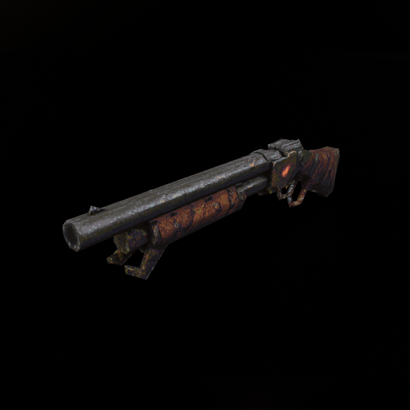 Scattergun 3D weapon model