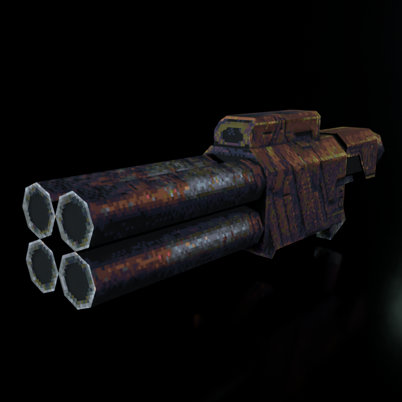 Void Launcher 3D heavy weapon model